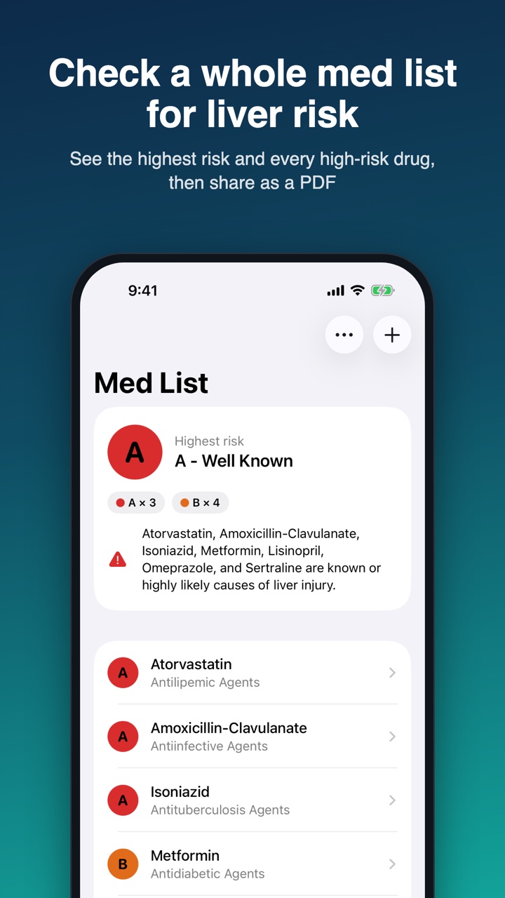 Med list checked for liver risk